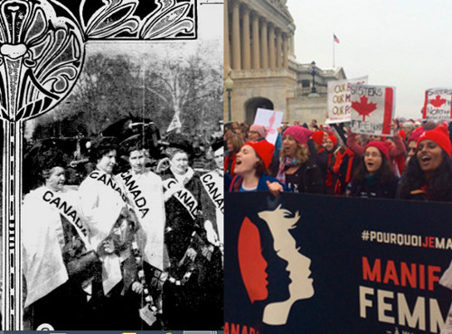 Canadian Women Marching in Washington: 1913 - 2017