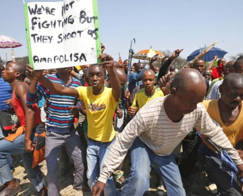 South African Workers Protest