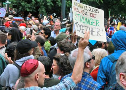 Immigrants, Queers, Muslims and Jews Stronger Together