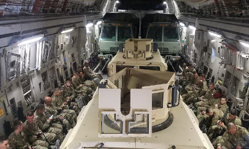 "U.S. troops flying to Afghanistan