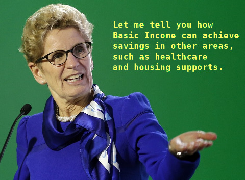 Let me tell you how Basic Income can achieve savings in other areas, such as healthcare and housing supports.