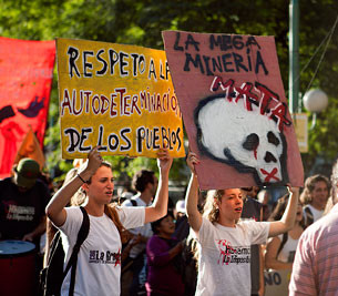 Anti-mining protest